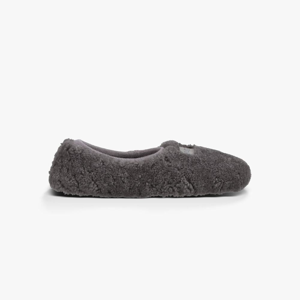 Chausson UGG Birche Slip-On Femme Grise Soldes 671CFLGW